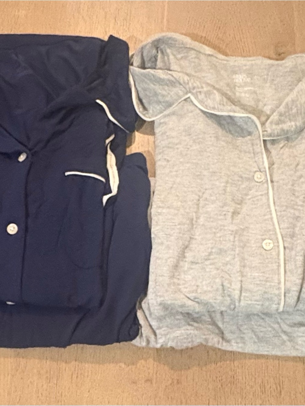 Stars Above Classic Button Pajama Set - Navy & Light Gray 4X Bundle